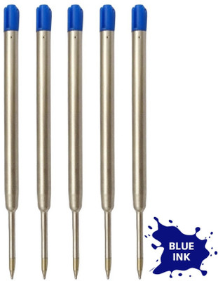 UJJi Blue Ink Metal Jotter for All Brand Pen Refill(Pack of 5, Ink Color - Blue )