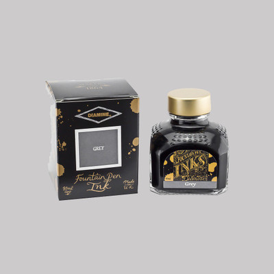 DIAMINE GREY 80 ML Ink Bottle(Ink Color - Grey)