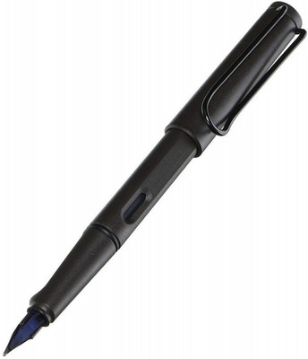 LAMY Safari 17B Umbra Charcoal (with Ergonomic Grip) - Broad Nib Fountain Pen(Ink Color - Blue)