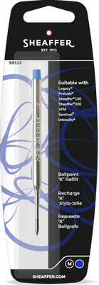 SHEAFFER K Style Ballpoint Blue (M) (Suitable VFM, Sentinel, SH100, SH300, Reminder) Refill(Ink Color - Blue)