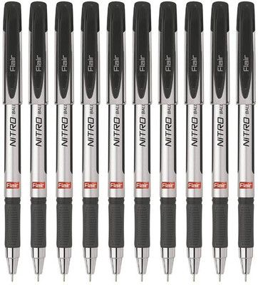 FLAIR FLAIR NITRO GRIP BALL PEN Ball Pen(Pack of 3, Ink Color - Black)