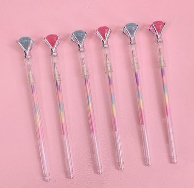 Tera13 diamond Gel Pen(Pack of 6, Ink Color - Multicolor)