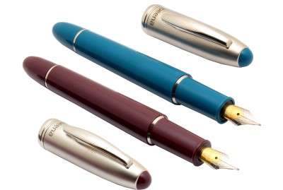 Ledos Set Of 2 Beena Magic Maroon & Teal Blue Retractable Fountain Pen(Pack of 2, cartridge system)