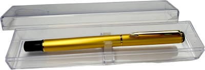 fastgear Stylish stainless steel Gold plated Pen for Office,Students smooth writing(1pc) Gel Pen(Blue)