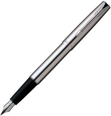 PARKER FRONTIER STAINLESS STEEL CHROME TRIM FOUNTAIN PEN – FINE NIB Fountain Pen(Ink Color - Blue)