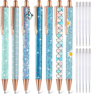 ZUVILIKA 1 Ball Pen(Pack of 7, Ink Color - Blue)