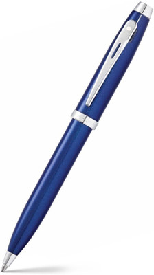 SHEAFFER Gift 100 | E9339 Glossy Blue With Chrome Tone Trim | Premium Ball Pen(Ink Color - Black)
