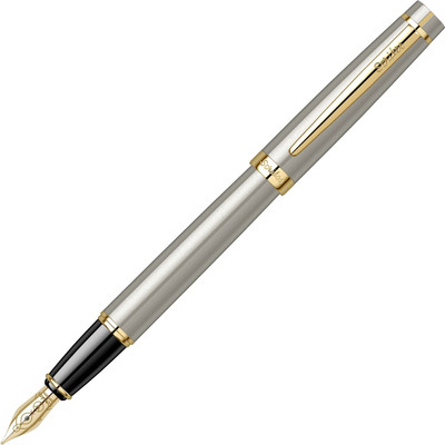 Scrikss Honour 38 Brass Body with Gold Plated Trims & Nib Fountain Pen(Ink Color - Grey)