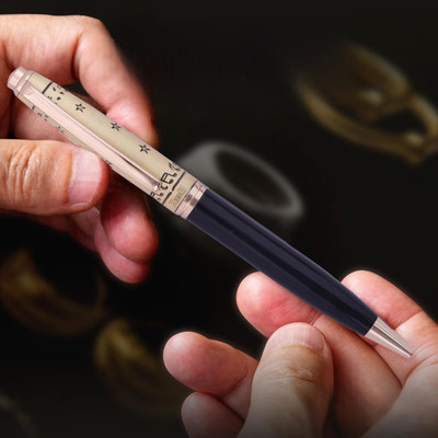 Krink ® Venus B221 Trading Edition Pen Fitted with Germany made Medium Refill Metal Ball Pen(Ink Color - Blue)