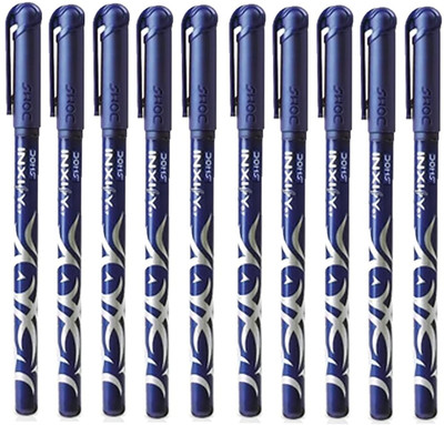 DOMS Inxify Ballpoint Pen| 0.7mm Needle Tip| ULV Ink Technology Ball Pen(Pack of 15, Ink Color - Blue)