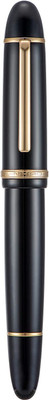 Levin X159 Black Acrylic Fountain Pen, Fine Nib Gold Trim Classic Design Fountain Pen Fountain Pen(Ink Color - Black)