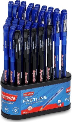 Reynolds Fastline Ball Pen(Pack of 50, Ink Color - Blue)