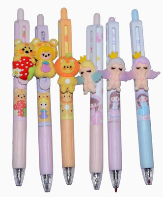Sahej Enterprises Gel pen Gel Pen(Pack of 6, Ink Color - Blue)