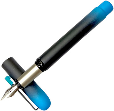 auteur Premium Leo Blue Color Designer Fine Nib Metal Body Gift Fountain Pen