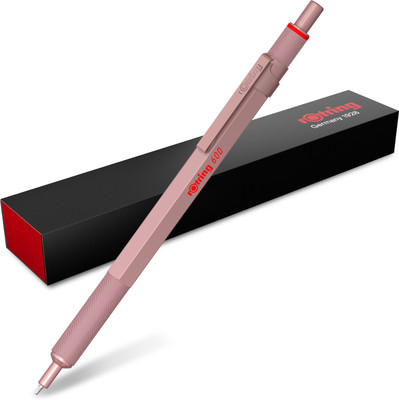 rotring 600 Ballpoint Pen Medium Point, Rose Gold Barrel, Refillable Ball Pen(Ink Color - Black)