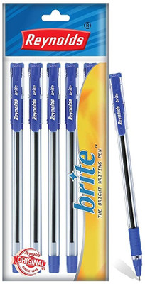Reynolds Brite Ball Pen(Pack of 50, Ink Color - Blue)