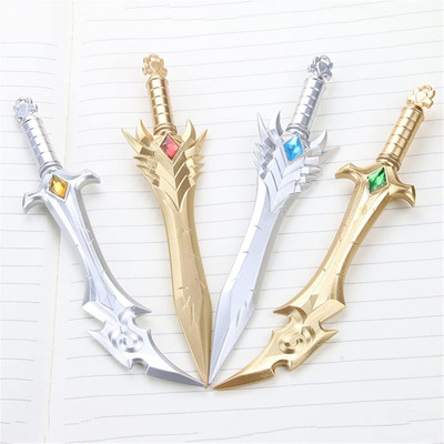 Nishee Beats Designer Sickle Gel Pen(Pack of 4, Ink Color - Blue)