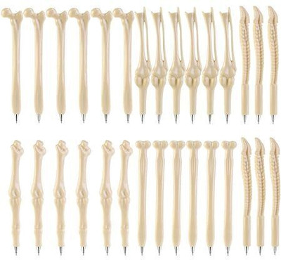 cooljayzz Bone shape pens Ball Pen(Pack of 10, Ink Color - Blue)