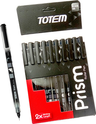 TOTEM Prism Gel Pen Set |30 Black Ink|0.5mm Tip | Use & Throw Pen | Smooth Writing Gel Pen(Pack of 30, Ink Color - Black)
