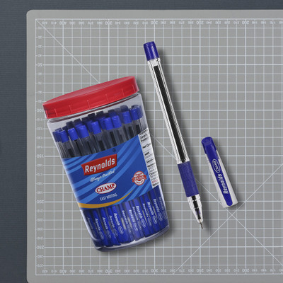 Reynolds Champ Ball Pen(Pack of 60, Ink Color - Blue)