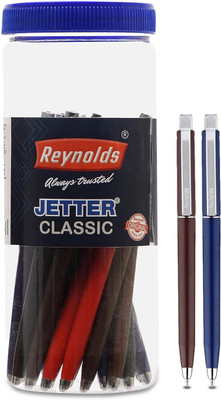 Reynolds Jetter Classic Pen Jar Ball Pen  (Pack Of 20, Multicolor) For Rs. 300 @ 40 %