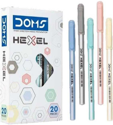 DOMS Ballpoint Ball Pen(Pack of 40, Ink Color - Blue)