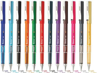 HAUSER Hauser Gel Pen(Pack of 12, Ink Color - Multicolor)