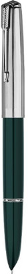 Gold Leaf Hero Model 616 Original Fountain Ink Pen Iridium Nib ExtraFine Nib Fountain Pen(Ink Color - Green With Sliver Cap)
