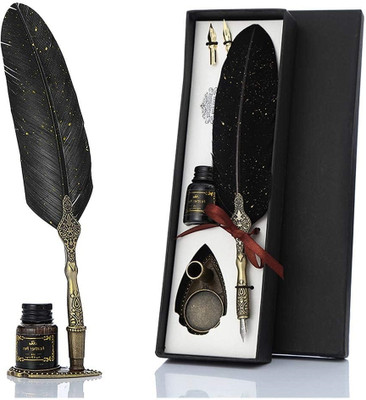 AQUABUCKET 1 x Feather Fountain Pen Fountain Pen(Ink Color - Blue)
