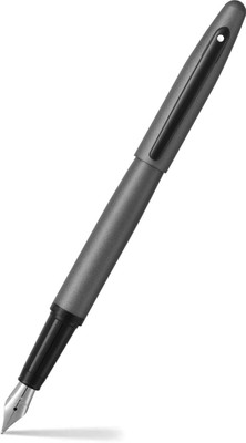 SHEAFFER 9424 VFM Matte Gray With Matte Black Trim Premium (Fine Nib) Fountain Pen(Ink Color - Black, Blue)