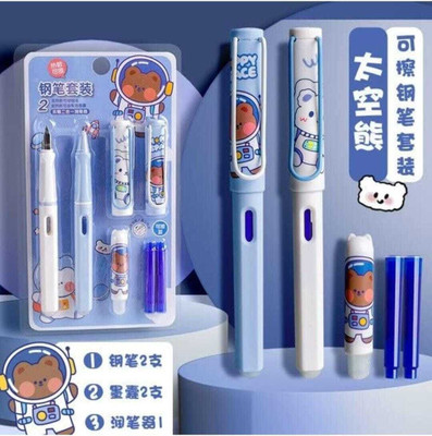Poohan SUPER ASTRONAUT SPACE THEME ERASEABLE FOUNTAIN PEN Fountain Pen(Ink Color - Blue)