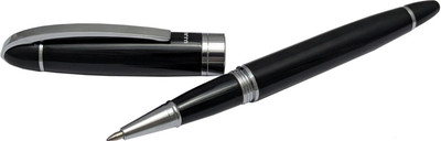 UJJi Executive Look Chrome Plated Black Colour Metal Roller Ball Pen(Ink Color - Blue)