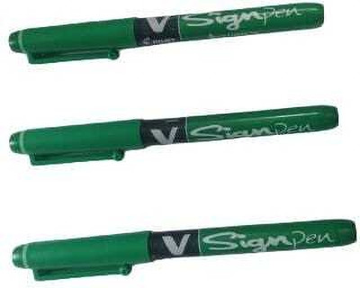 PILOT Pilot V Sign Pen Nib(Pack of 3, Ink Color - Green)