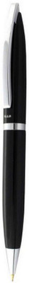 UJJi Gloss Black Chrome Clip Metal Ball Pen(Ink Color - Blue )