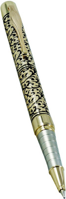 auteur Nanu 24 CT Gold Plated Small Size, Metal Body, Fine Tip Roller Ball Pen(Ink Color - Blue)