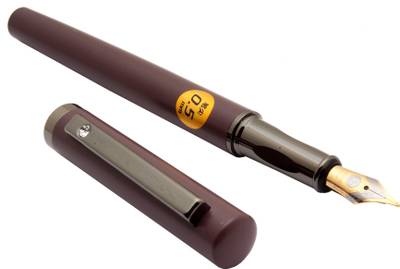 JINHAO Ledos Luoshi 3867 Coffee Brown White Crystal On Clip Fountain Pen