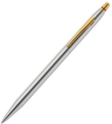 CROSS Click Medalist Chrome with 23KT Gold-Plated Trim Ballpoint Pen Ball Pen(Ink Color - Black)