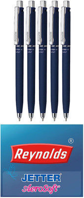 Reynolds Jetter A Ball Pen(Pack of 5, Ink Color - Blue)