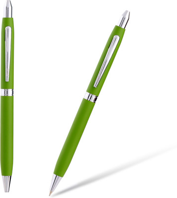 Tylos Centric Elegant Ballpoint Pen with Classy Stainless Metal Body (Blue Ink) Ball Pen(Pack of 2, Ink Color - Blue)