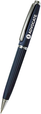 UJJi Lawyer Logo with Lining Pattern Design Blue Colour with Chrome Plated Clip Ball Pen(Ink Color - Blue )