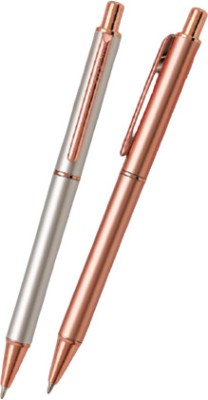 UNOMAX Tiffany Premium Metal Body Jet Ink Technology Ball Pen(Pack of 6, Blue)