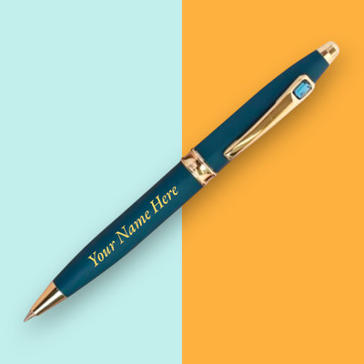 mizi Forest Green Metal Body Pen Ball Pen(Ink Color - Blue)