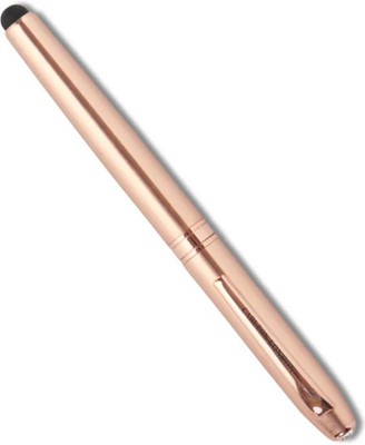 CARLTON LONDON Rose Gold Metal Pen With Swarovski Crystal And Stylus Roller Ball Pen(Ink Color - Blue)