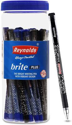 Reynolds BRITE PLUS 25 CT JAR - 20 BLUE & 5 BLACK Ball Pen