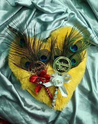 Stockholderz Creative Feather Qubool Hai Nikkah Pen for Gifts Combo Pack Girls and Boys Ball Pen(Pack of 2, Ink Color - Blue)