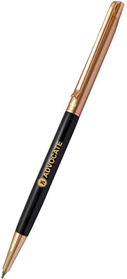 UJJi Advocate Logo Sleek Design Twist Mechanism Metal Ball Pen(Ink Color - Blue )