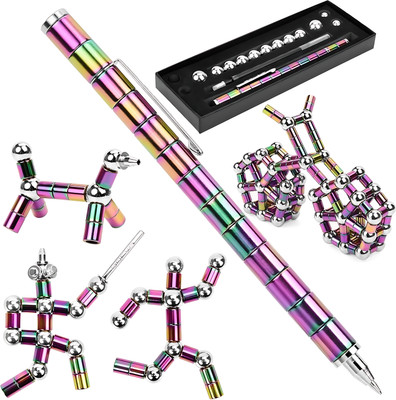 ELLOZIA Multifunction Writing Magnet Ballpoint Pen Ball Pen(Ink Color - Multicolor)