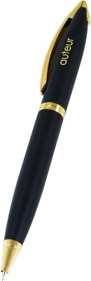 auteur 156 Metal Body Black Colour Designer With Gold Plated Clip Ball Pen
