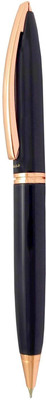 UJJi Gloss Black with Rose Gold Part Metal Ball Pen(Ink Color - Blue)