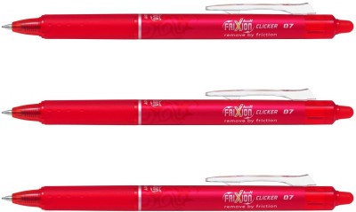PILOT Frixion Roller Ball Pen(Pack of 3, Red)
